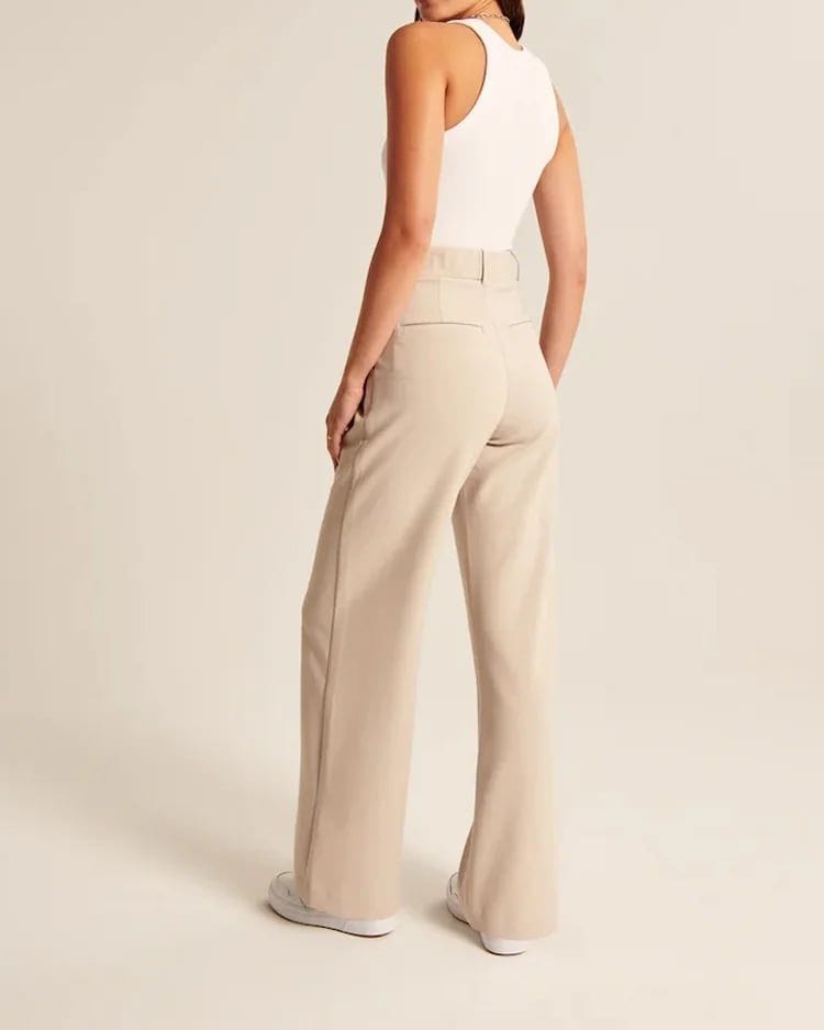 Cyrielle™ - Pantalon Long, Ample & Classe