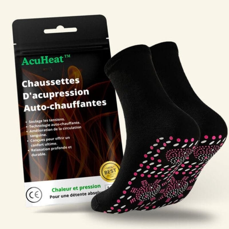 AcuHeat™ - Chaussettes d'Acupression Auto-Chauffantes