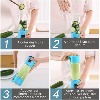 BlendFresh™ - Mini Blender Portable pour Smoothies et Jus