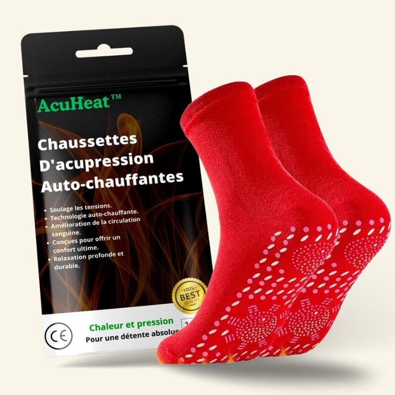 AcuHeat™ - Chaussettes d'Acupression Auto-Chauffantes