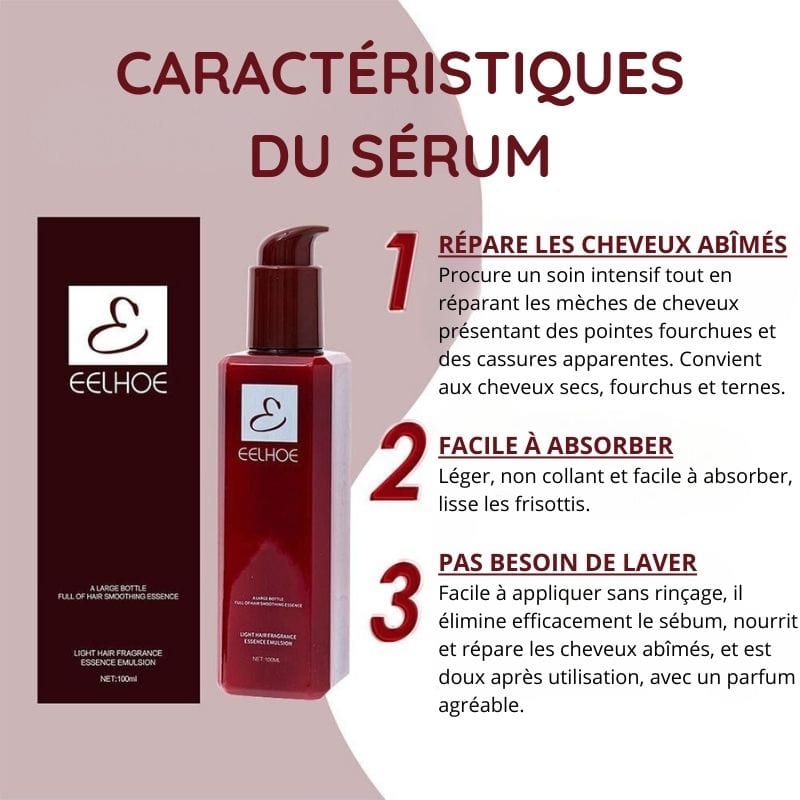 Sérum Capillaire Lissant - Sans Rinçage