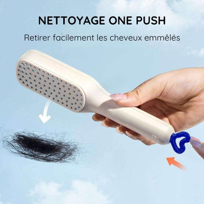 One-PushBrush™ - Brosse Démêlante & Massante Anti-Statique