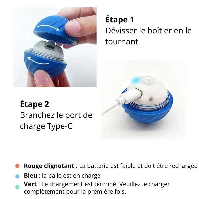 FunPets™ - Balle Roulante Automatique Anti-Anxiété